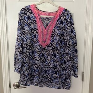Lilly Pulitzer long sleve blouse